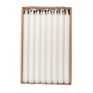 Økologisk kronelys 100% stearin 2,2x28cm offwhite 1stk