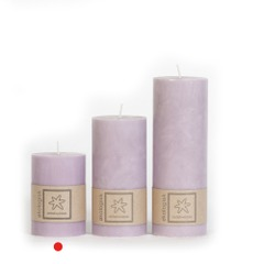 Økologisk kubbelys 100% stearin 7x10 støvlilla