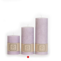Økologisk kubbelys 100% stearin 7x15 støvlilla