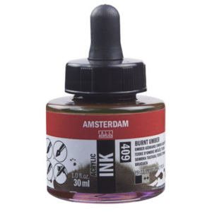 Amsterdam Ink 30ml - 409 burnt umber