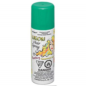 Neon hairspray green
