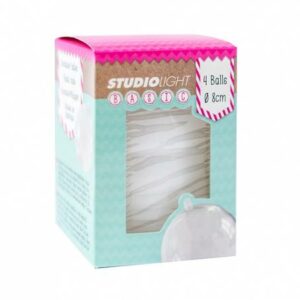 studiolight julekuler 8cm 4stk