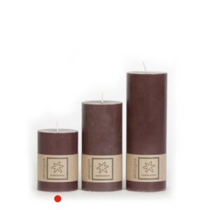 Økologisk kubbelys 100% stearin 7x10 brown