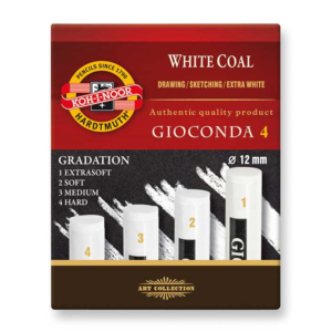 Koh-i-Noor gioconda kullstifter hvit 4pk