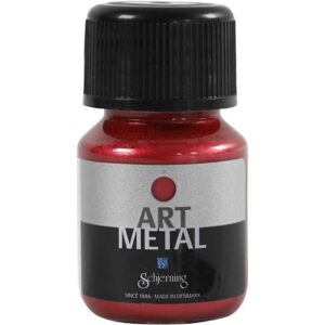Art Metall 30ml, lava rød
