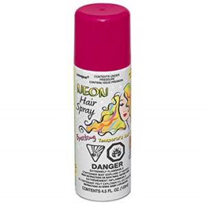 Neon hairspray pink