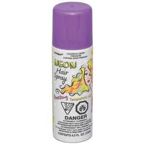 Neon hairspray purple