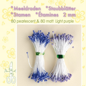 Pollenbærer light purple 2mm 80matt & 80pearl
