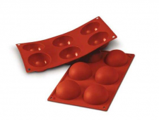 silikonform halve rund Ø7cm H3,5cm