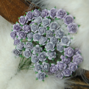 Roser 1,2cm, lys vintage lilla