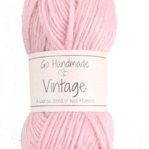 Vintage 25g, 70% wool/30% bamboo, soft pink