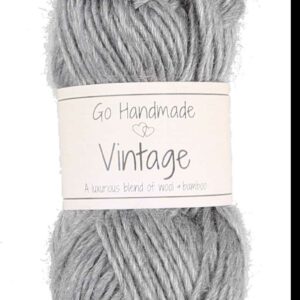 Vintage 25g, 70% wool/30% bamboo, grey