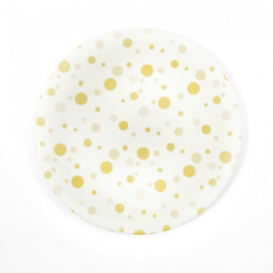 Drikkebrikke - prikker gul