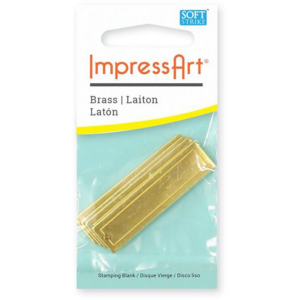 ImpressArt tag 45x11mm messing 4stk