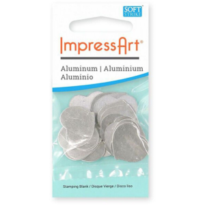 ImpressArt tag hjerte 20mm aluminium