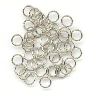 Øsken 6mm, sølvfarget 50stk