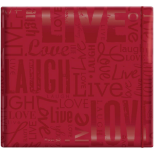 MBI Gloss Post Bound Album 12"X12" red