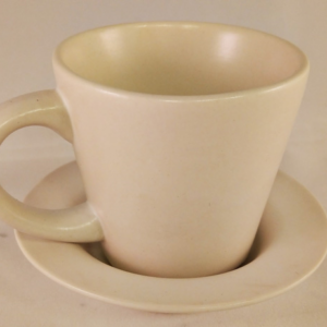 Porselen kopp med skål