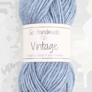 Vintage 25g, 70% wool/30% bamboo, blue