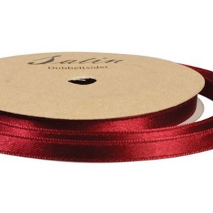 Satinbånd 6mm 10m - bordeaux
