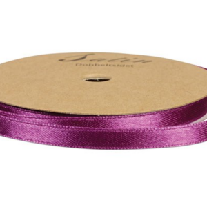 Satinbånd 6mm 10m - lilla