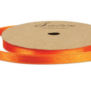Satinbånd 6mm 10m - orange