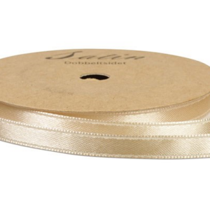 Satinbånd 6mm 10m - creme