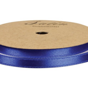 Satinbånd 6mm 10m - blå