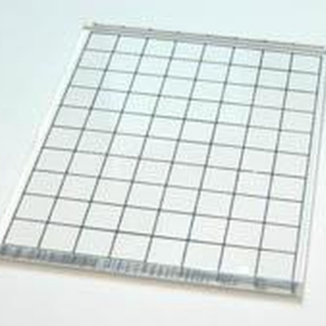 Akrylkloss m/ruter 5x8cm