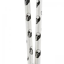 Sugerør I Papir Hodeskaller, 12 Pk