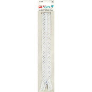 Prym Love – Zip 40cm – Hvit