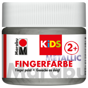 Marabu KIDS Finger Paint 100ml – Metallic Silver