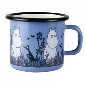 Mummikopp emalje Venner - mummitrollet blå 2,5dl