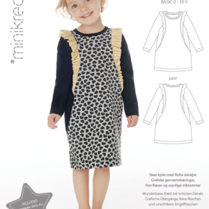 Minikrea papirmønster - Flæsekjole, 0-10 år