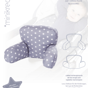 Minikrea papirmønster - Barnevognspude