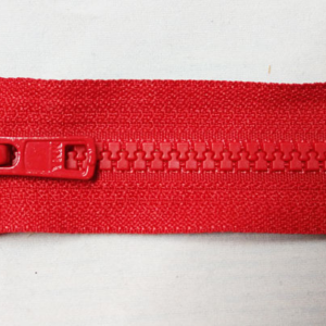 YKK glidelås 6mm vislon, delbar 75cm - rød