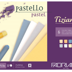 Fabriano Tiziano Blokk Soft A4, pastellfarger