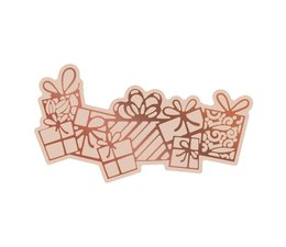 Couture Creations Highland Christmas Cut, Foil & Emboss Die Flurry of Presents