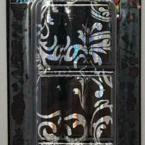 mini knall bon-bon sort/sølv