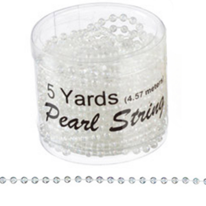 Pearl String 4,57m - blank irriserende