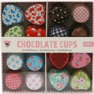 Konfektformer i metall ass, 128 stk