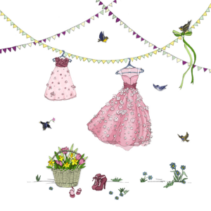 Dobbelt kort - Hanging Dresses