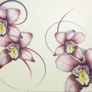 Dobbelt kort - orchid
