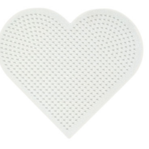 Hama midi piggplate - hjerte stor