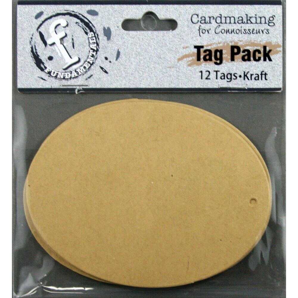 Fundamentals Oval Tags 12/Pkg