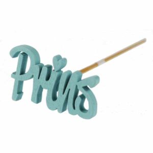 PRINS i tre lys blå på pinne