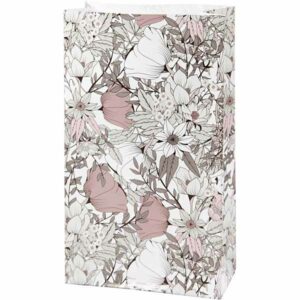 Papirposer 6x9x17cm 8stk blomster