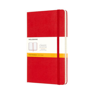 Moleskine Classic Notebook Hard L – Linjert Scarlet Red