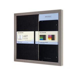 Moleskine Art Sketcking Kit Watercolour Hard L – Blank Black