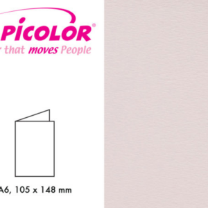 Papicolor dbl kort A6 - 923 lysrosa 6stk